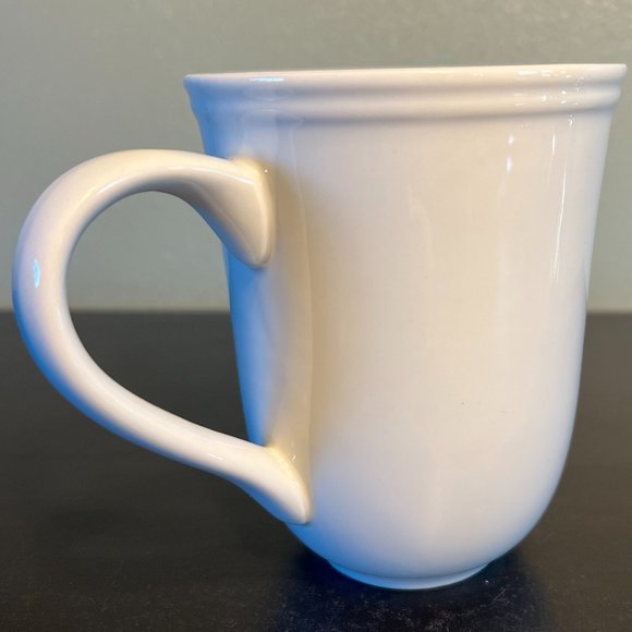 BETTER HOMES AND GARDENS  Letter W Monogram Initial Green & Blue Dotted Mug NWT - Picture 2 of 5